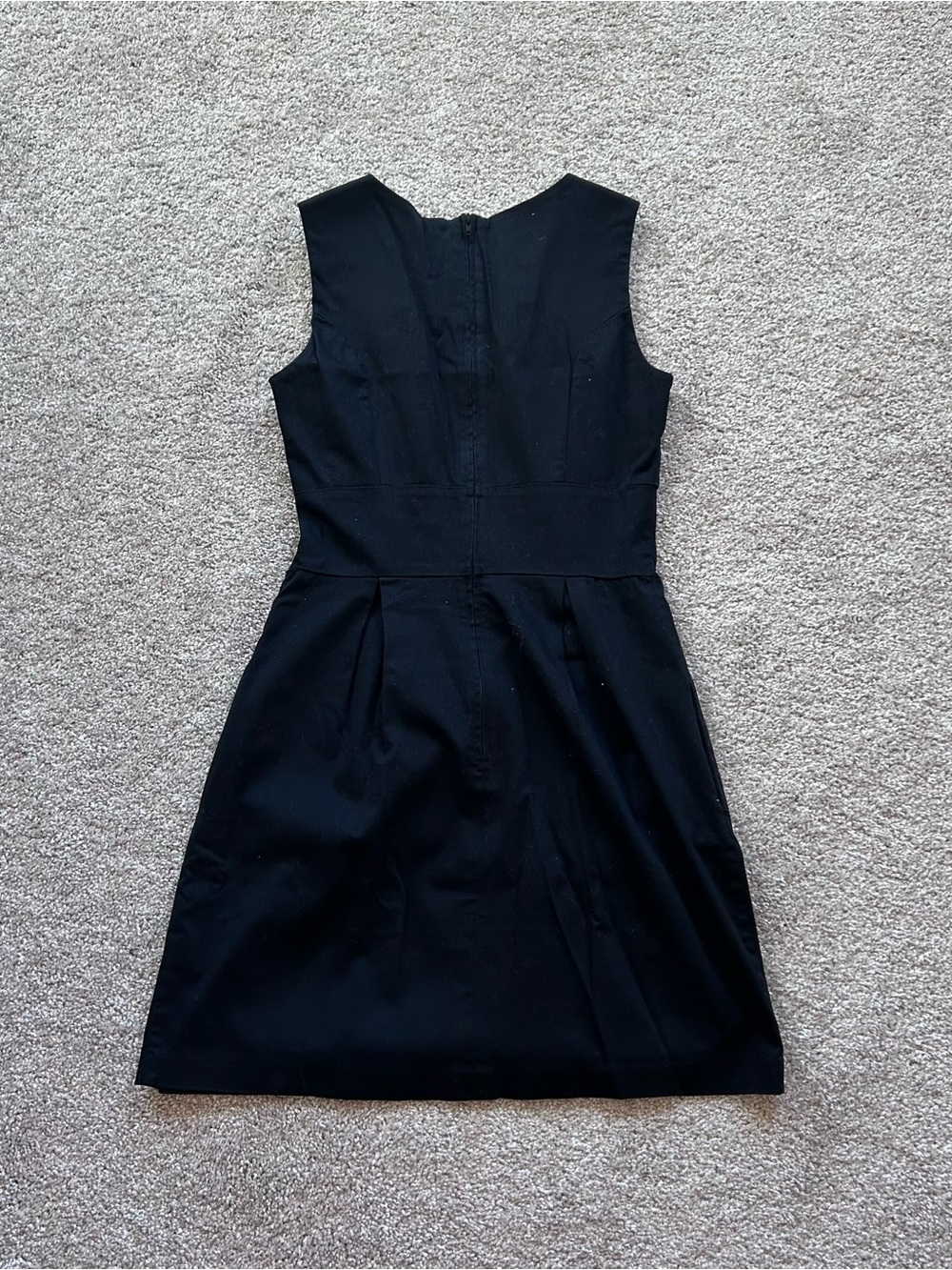 BCX Dress Size 3 Juniors Black Sleeveless Fit & Flare Pockets Cotton Blend LBD - Picture 8 of 8
